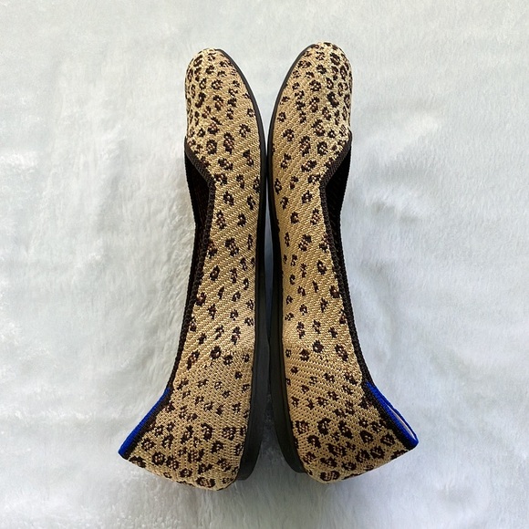 Like New Rothy’s The Flat Round Toe Retired Print Leopard Print Ballet Flats 9.5 - Picture 6 of 12